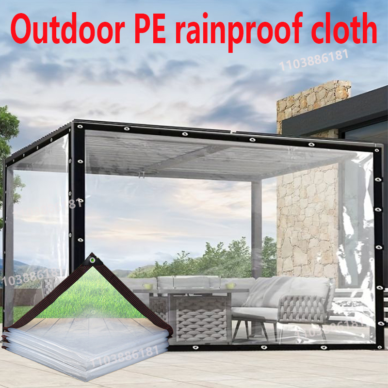 Outdoor Camping Dog Fence - Bâche extérieure transparente 0.18mm PE imperméable