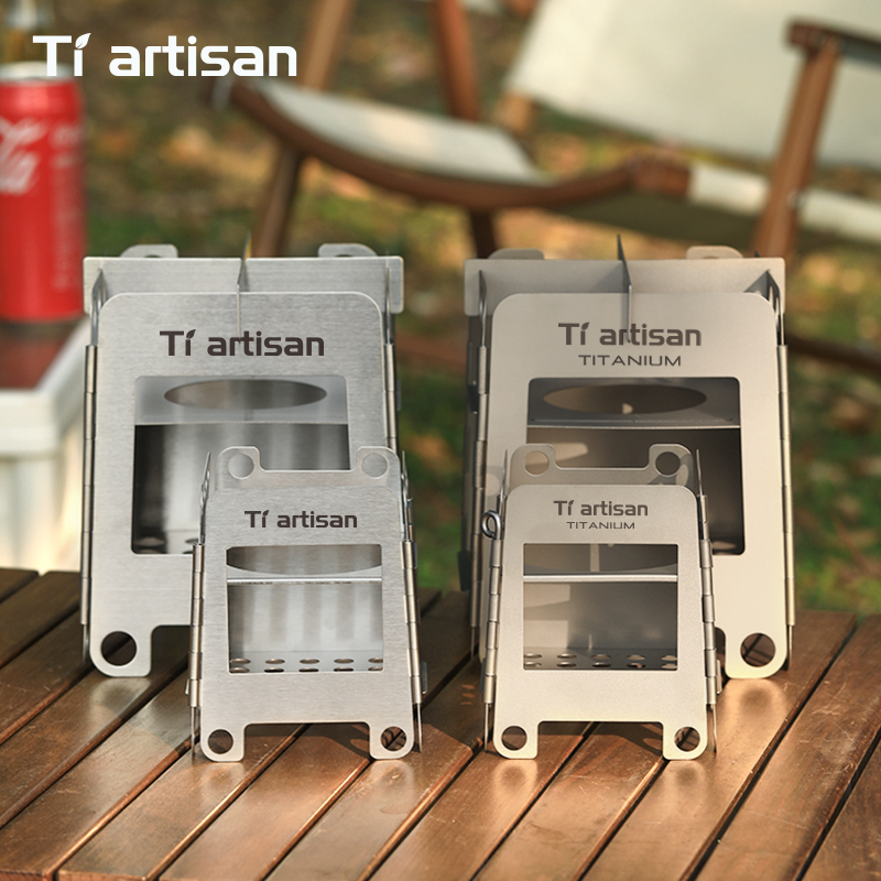Outdoor Camping Stove Wood - Réchaud de camping Tiartisan en acier