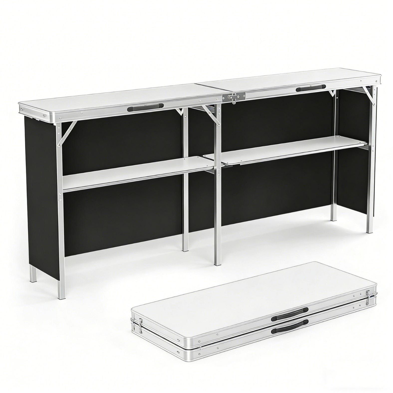 Outdoor Camping Table - Table pliante d'extérieur en alliage d'aluminium,