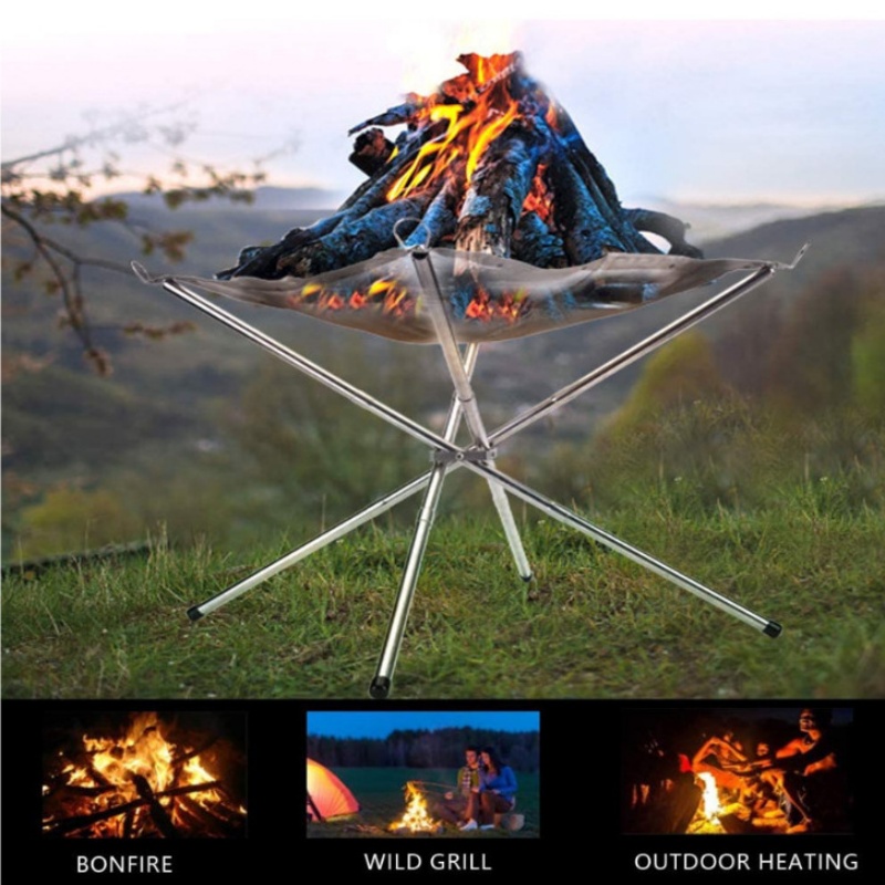 Outdoor Camping Stove Wood - Support de feu de camp portable