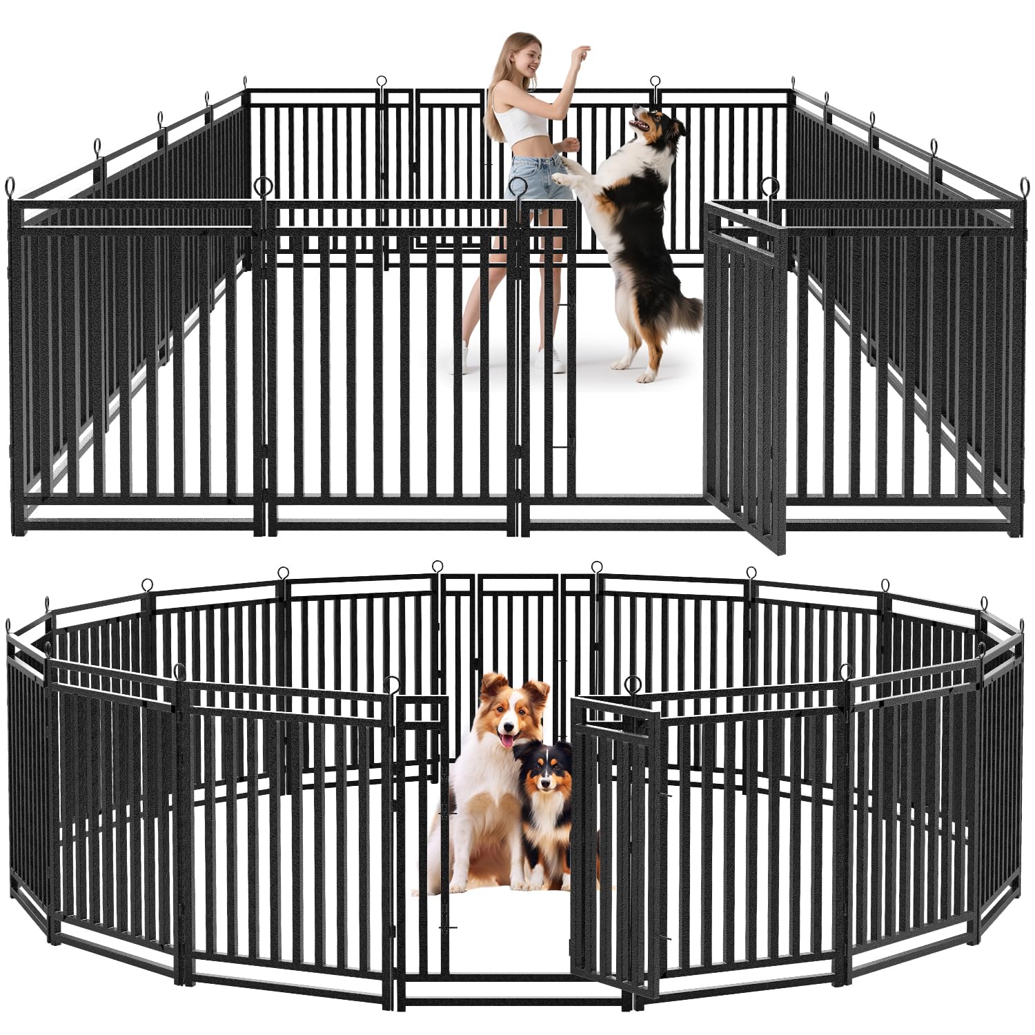 Outdoor Camping Dog Fence - Clôture extérieure pour chien épaissie, 40