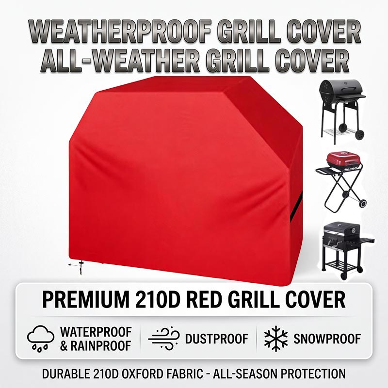 Outdoor Camping Stove - Housse de barbecue 210D, anti-poussière, imperméable,