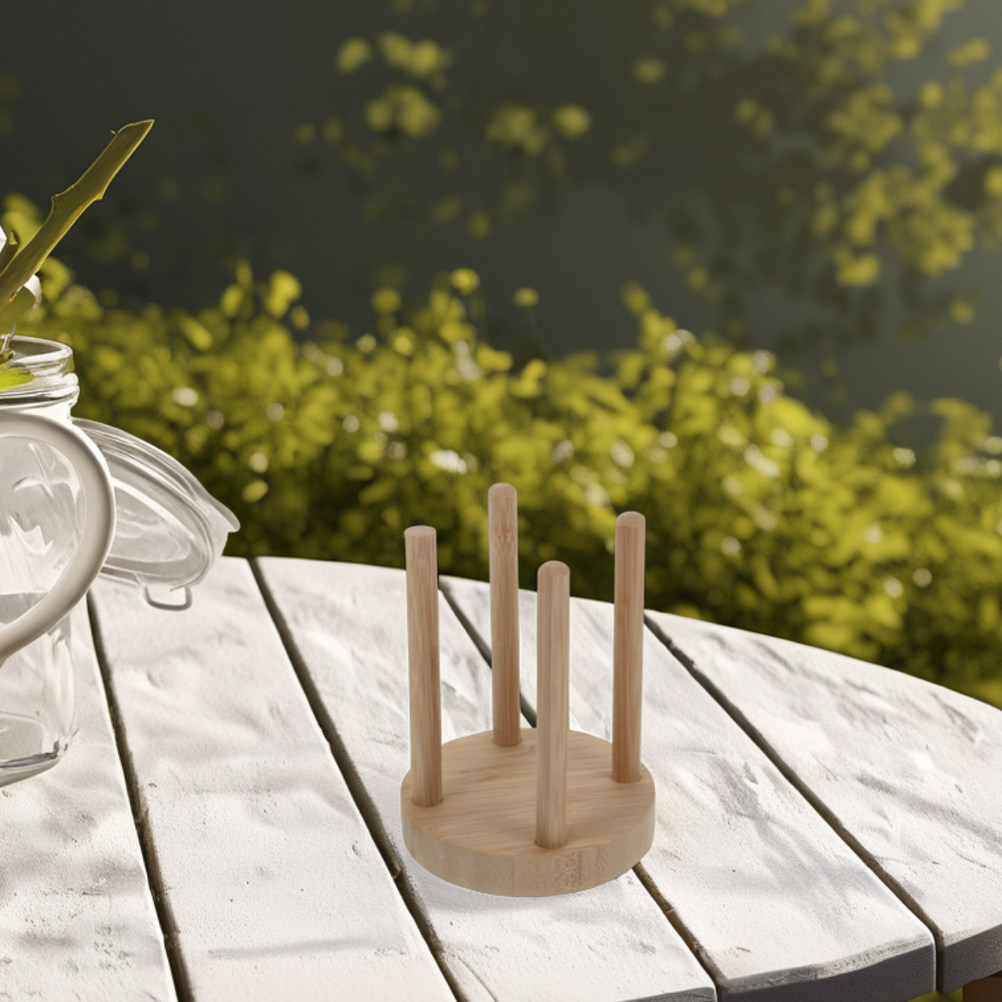 Outdoor Camping Stores - Support à gobelets compact en bois