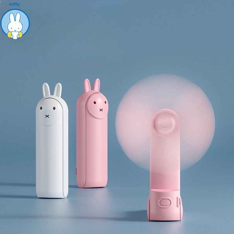 Outdoor Y Camping - Ventilateur portable pliable Kawaii Miffy, rechargeable