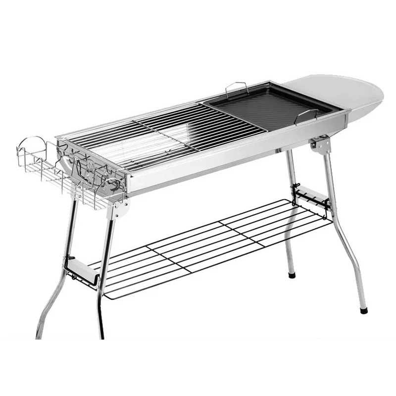Outdoor Camping Stove - Grand barbecue pliable au charbon de