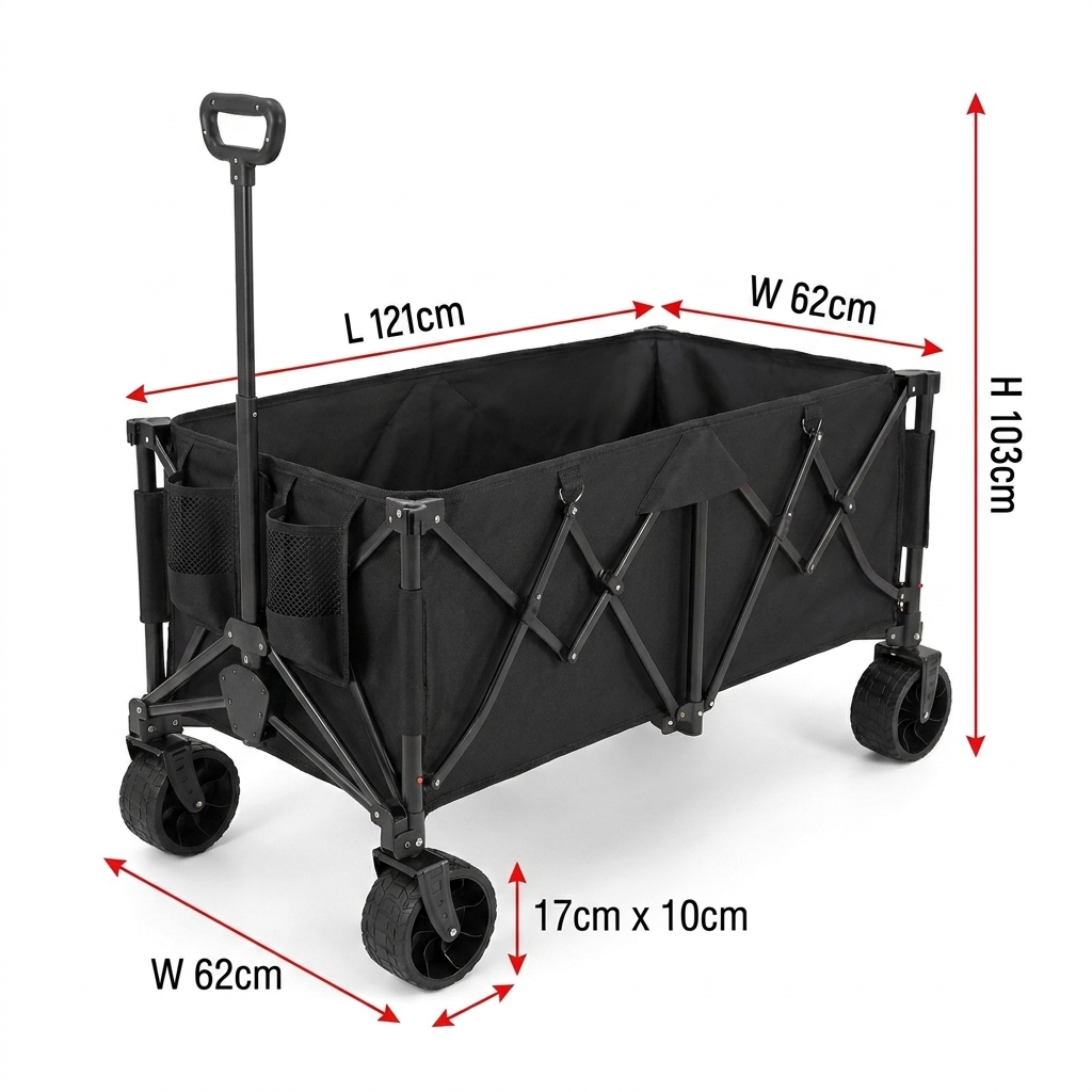 Outdoor Camping Table - Chariot pliant robuste personnalisé avec une