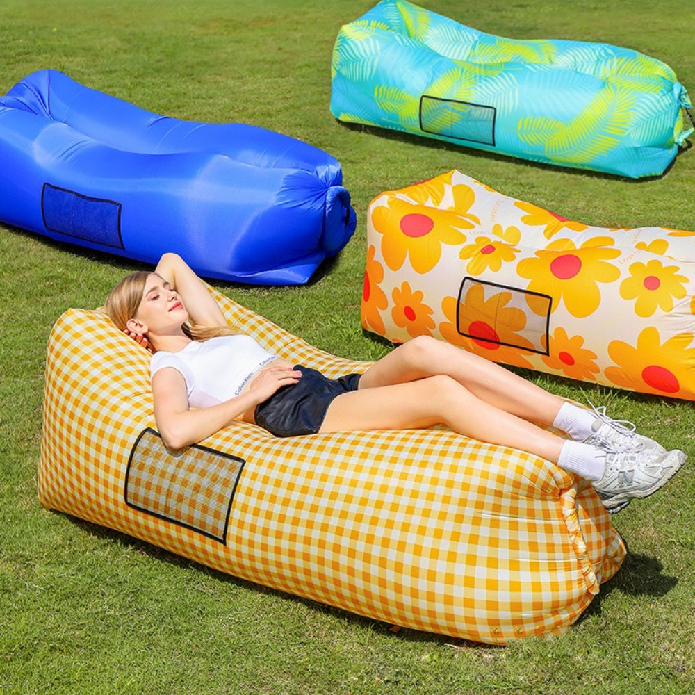 Outdoor Camping Essentials - Lit gonflable familial pliable d'extérieur, canapé