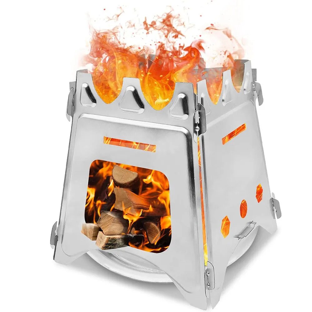 Outdoor Camping Stove Wood - Poêle à bois de camping portable,