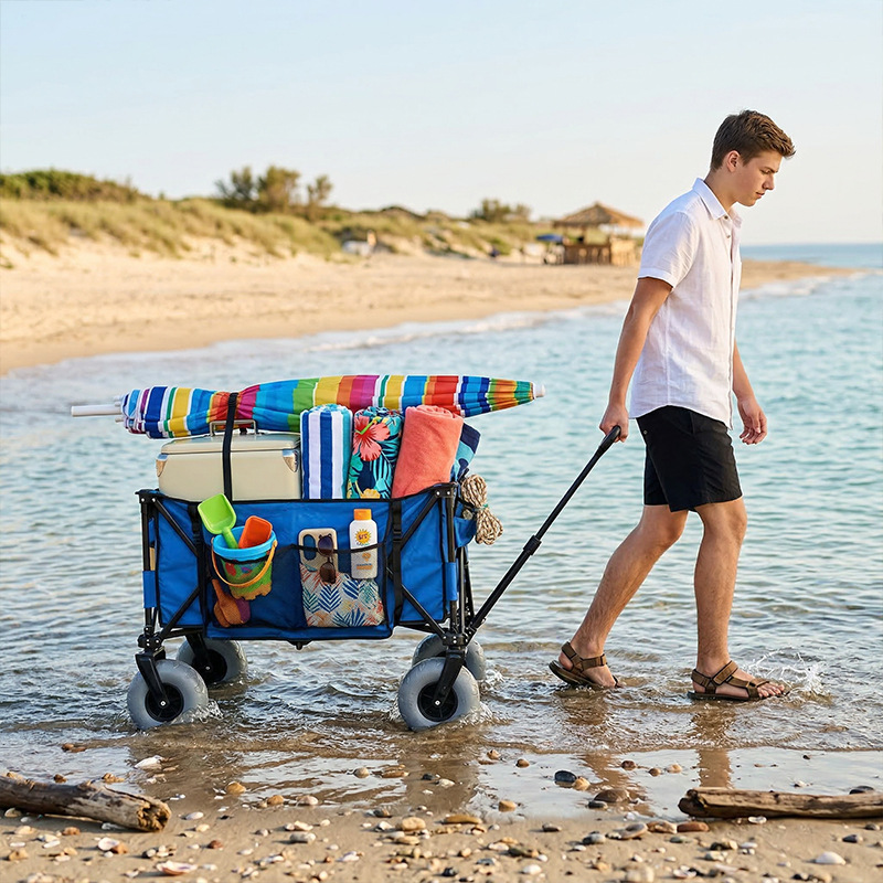 Chariot de plage pliable en mé - Outdoor Camping Table avis et prix