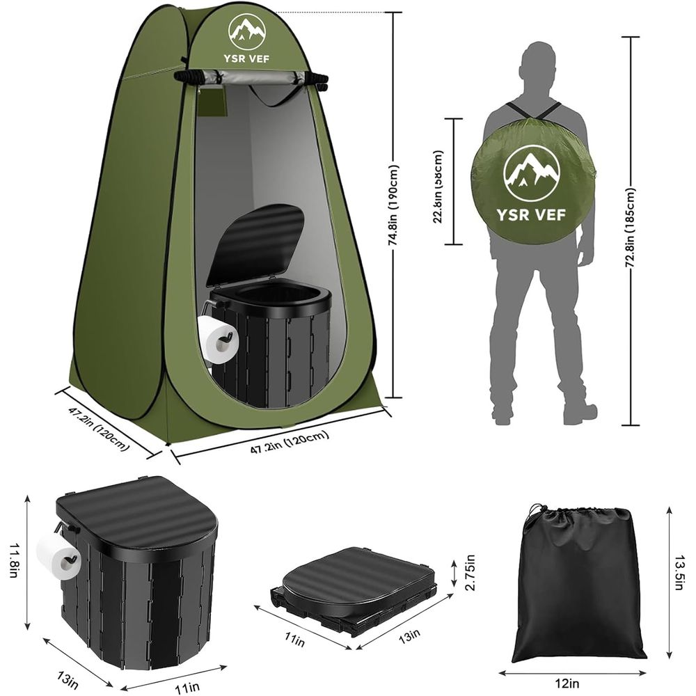 Kit de toilettes portables, to - Camping Tent avis et prix