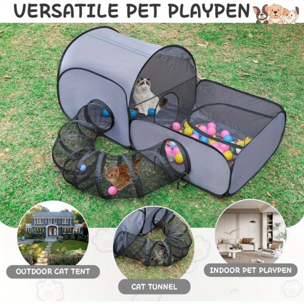 Tente pliable pour chat avec t - Outdoor Camping Dog Fence avis et prix