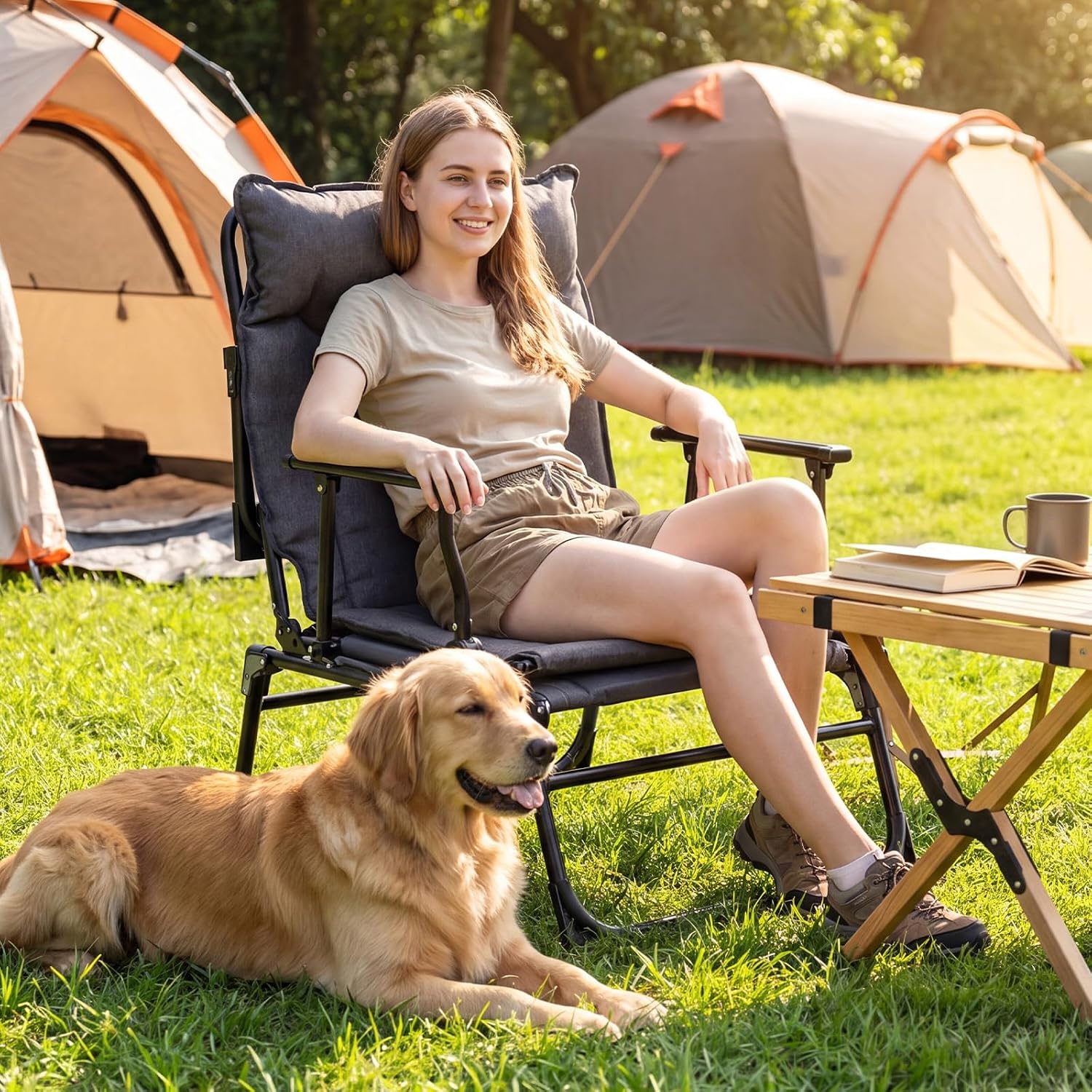 Ensemble de 2 chaises longues  - Outdoor Camping Cot avis et prix