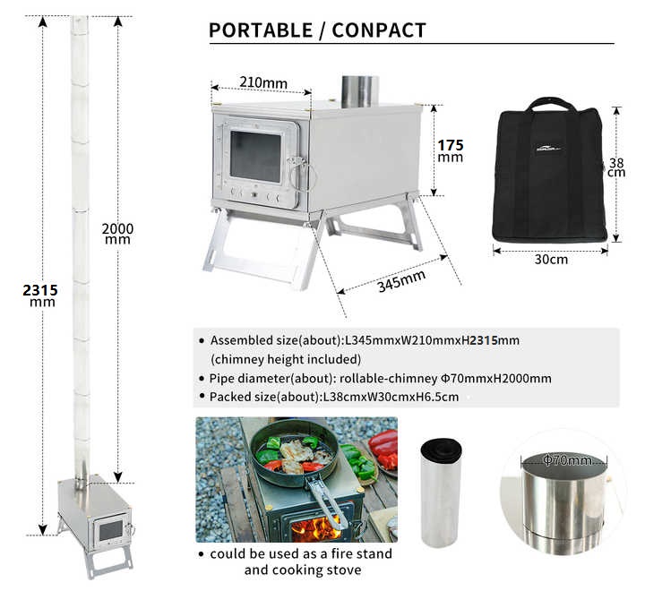 [Nouveau] Poêle d'extérieur en - Outdoor Camping Stove Wood avis et prix