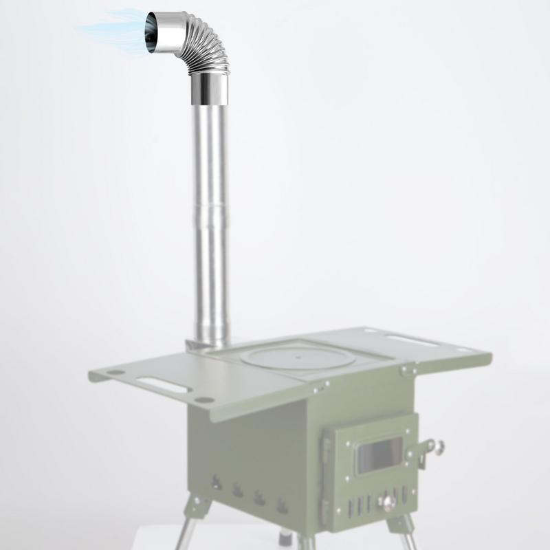 Revêtement de cheminée coudé à - Outdoor Camping Stove Wood avis et prix