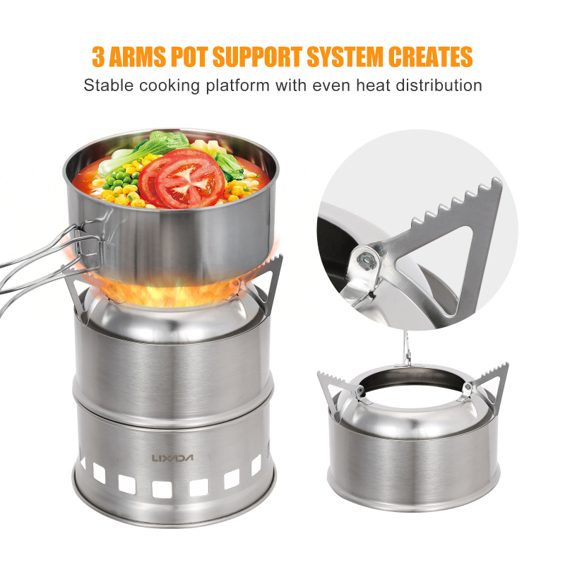 VEXADA-Poêle à bois en acier i - Outdoor Camping Stove Wood avis et prix