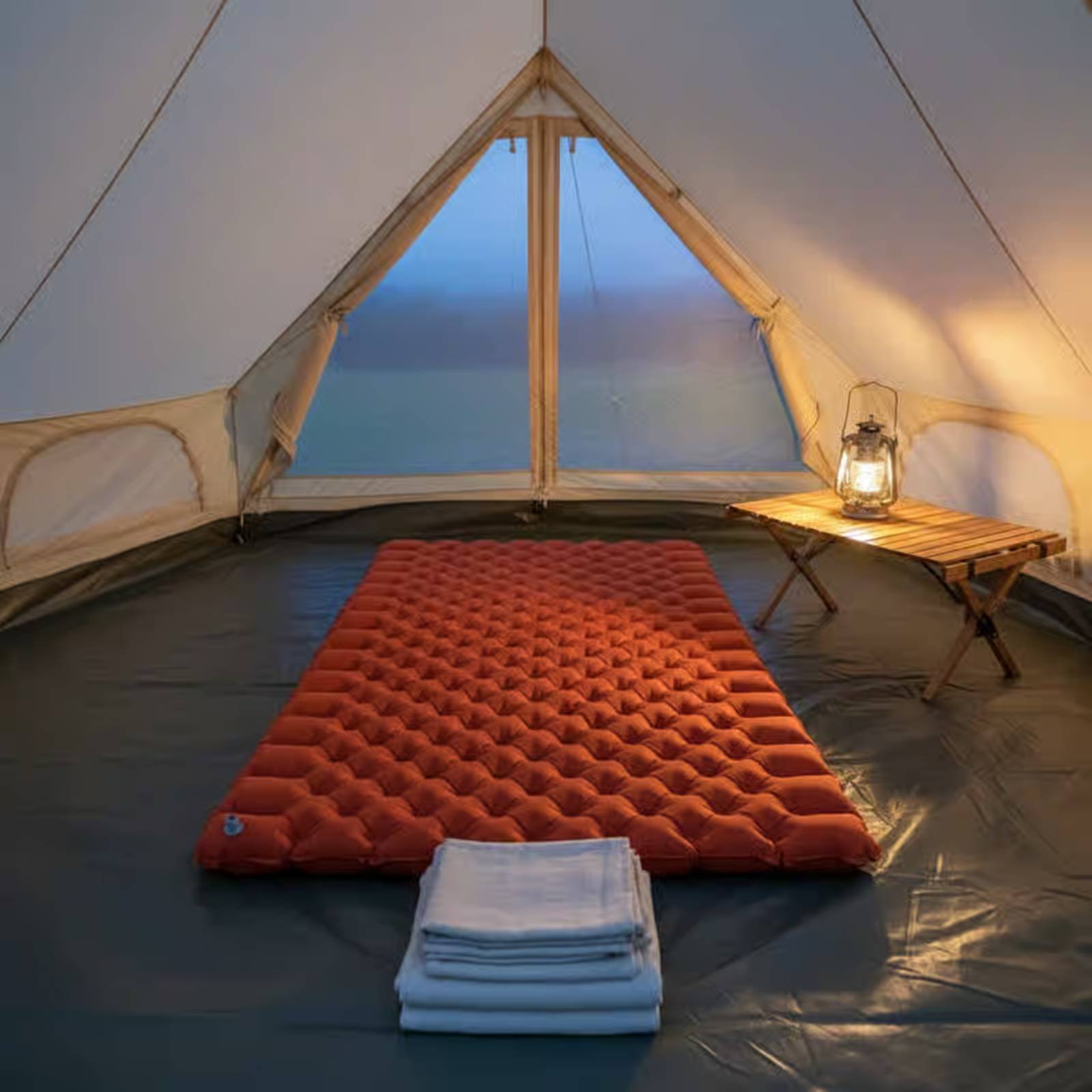 Matelas de camping gonflable e - Outdoor Camping Mat Waterproof avis et prix
