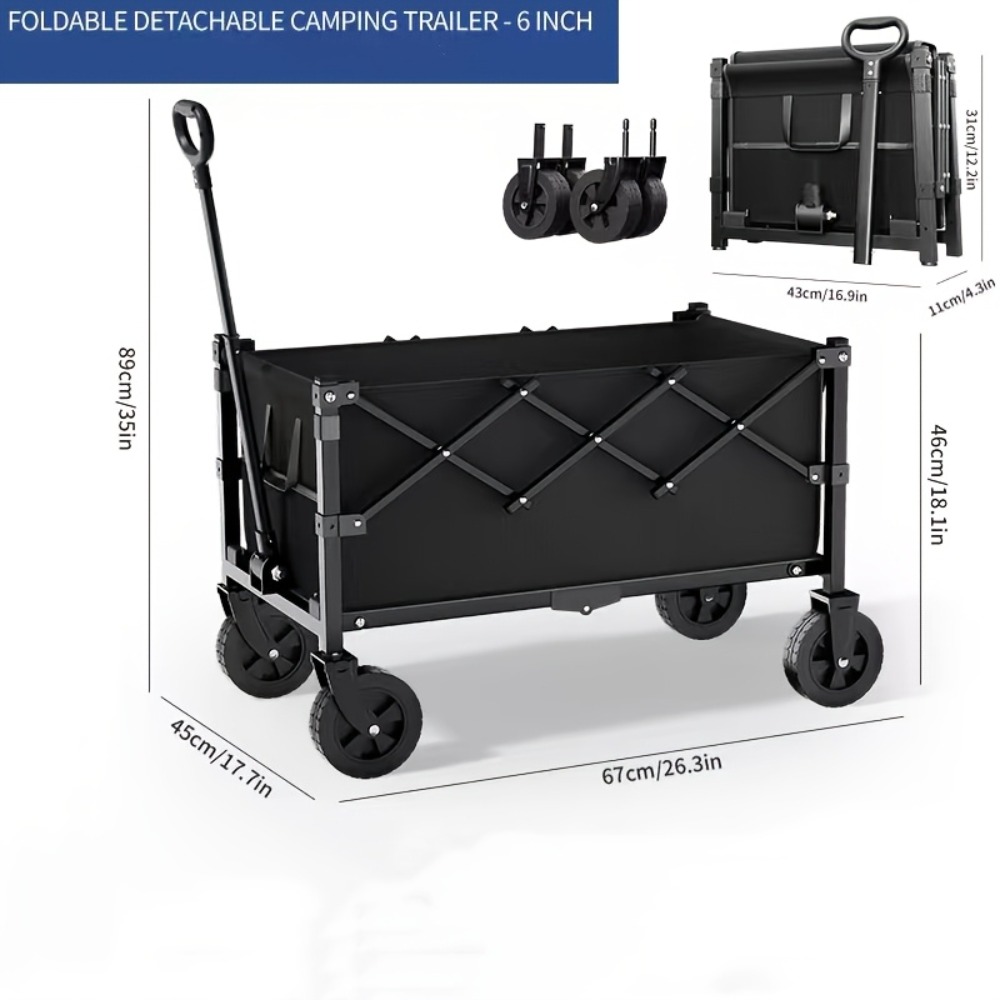 Chariot de jardin pliable, cap - Outdoor Y Camping avis et prix