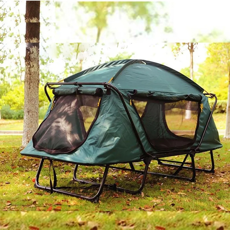 Lit de camping pliable OEM gra - Outdoor Camping Cot avis et prix