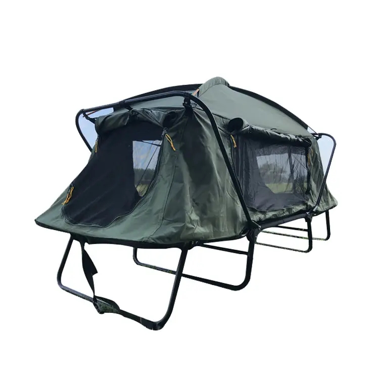 Lit de camping pliable OEM gra - Outdoor Camping Cot avis et prix