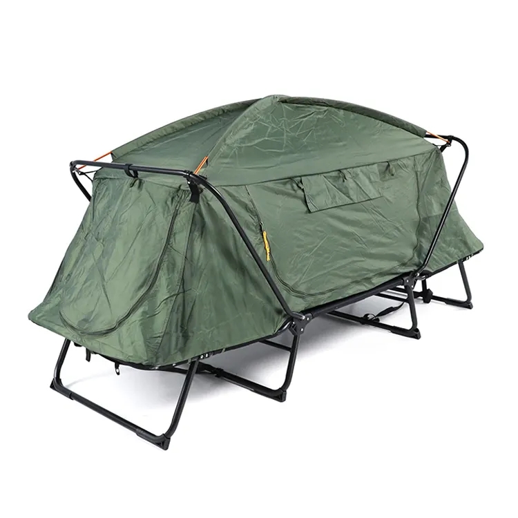 Lit de camping pliable OEM gra - Outdoor Camping Cot avis et prix