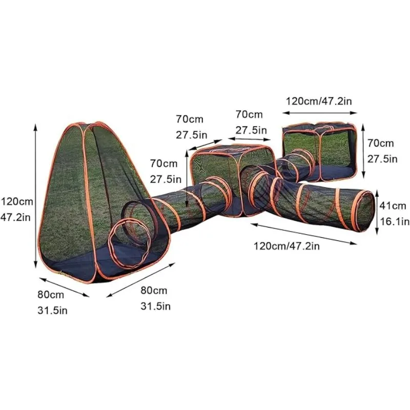 Enclos pour chats 6-en-1 avec  - Outdoor Camping Dog Fence avis et prix