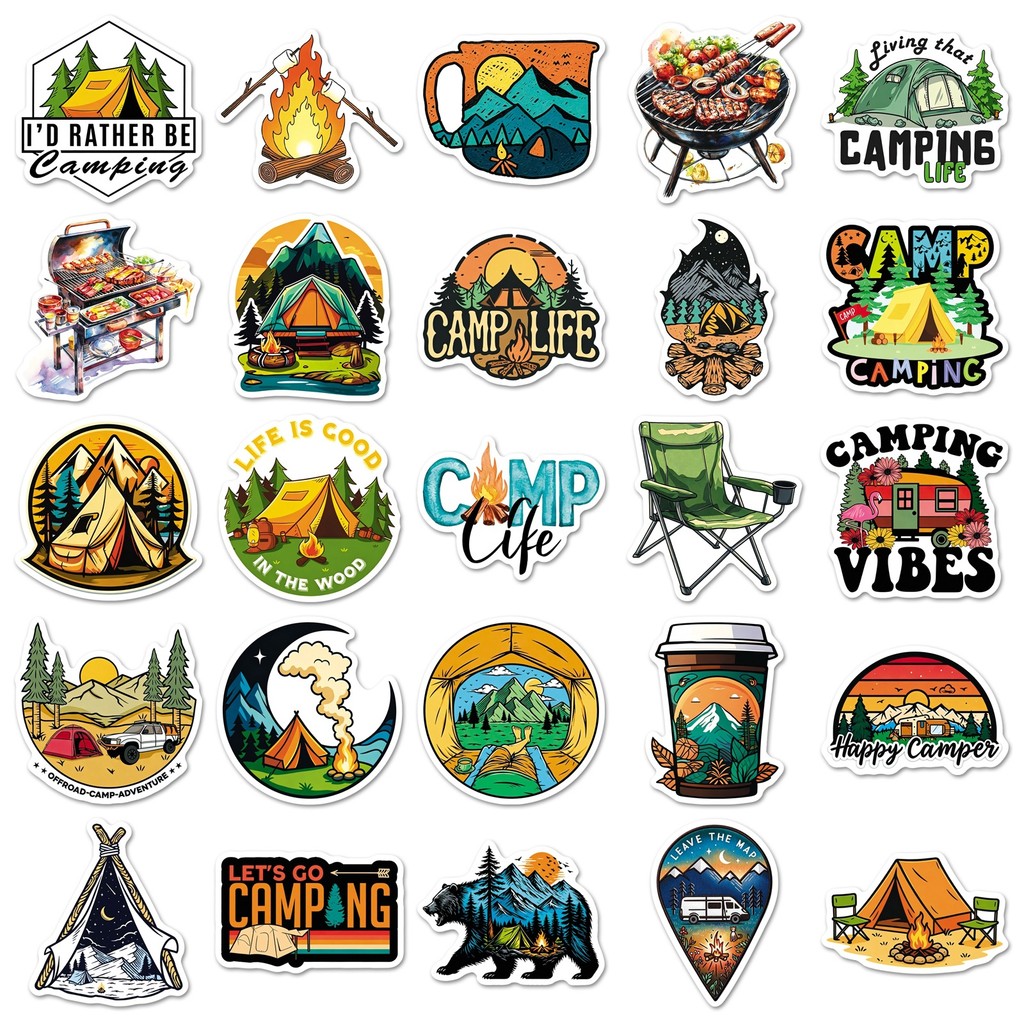 50 feuilles d'autocollants ten - Outdoor Camping Stores avis et prix