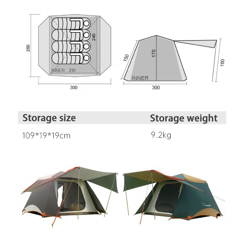 Vidalido Khemah Kemah Namiot A - Camping Zelt Outdoor avis et prix