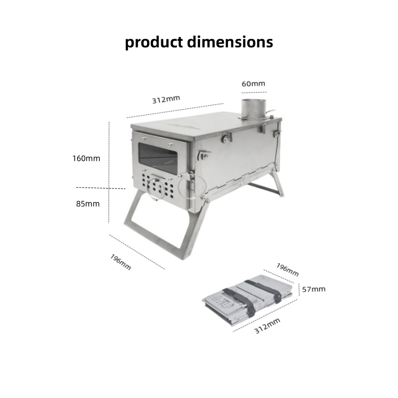 Poêle à bois pliable, en acier - Outdoor Camping Stove Wood avis et prix
