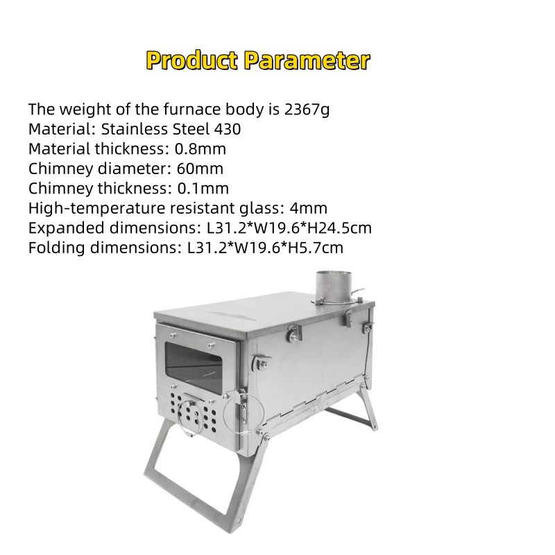 Poêle à bois pliable, en acier - Outdoor Camping Stove Wood avis et prix