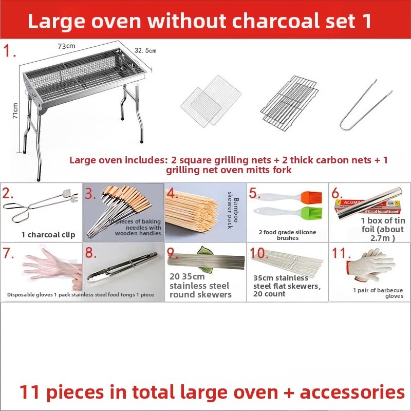 Grand barbecue pliable au char - Outdoor Camping Stove avis et prix