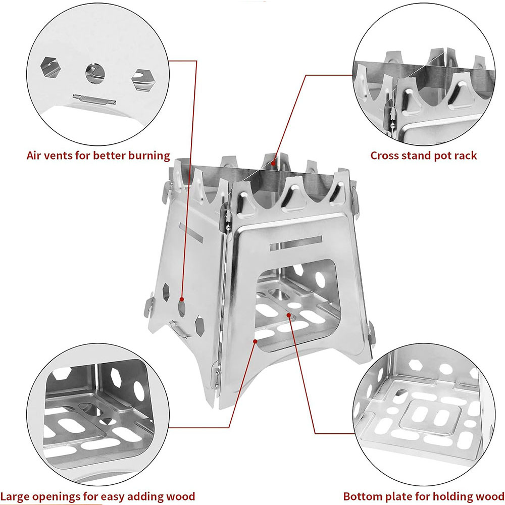 Poêle à bois de camping portab - Outdoor Camping Stove Wood avis et prix
