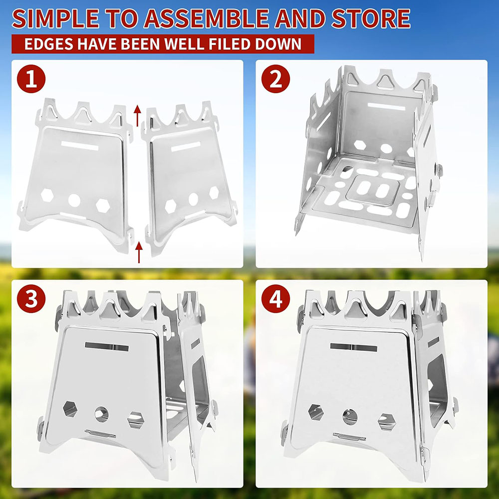 Poêle à bois de camping portab - Outdoor Camping Stove Wood avis et prix